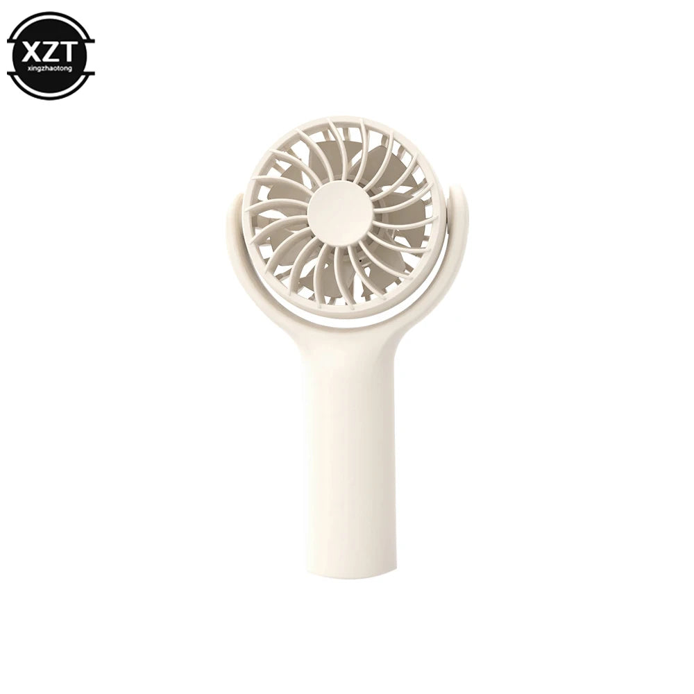 Ventilateur Portable Rotatif Mini Ventilateur Électrique Portable Ventilateur de Refroidissement USB Rechargeable pour Voyage Extérieur Cadeaux pour Femmes