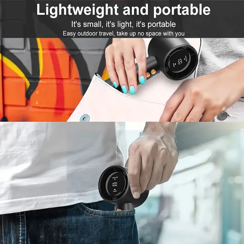 Mini ventilateur portable USB à chargement rapide, ventilateur de poche silencieux et puissant pour les voyages et les activités de plein air