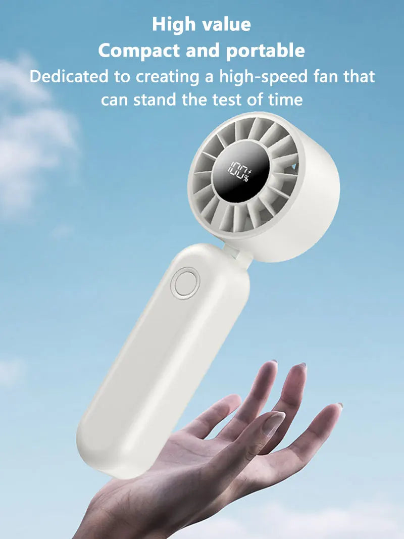 Mini ventilateur portable Xiaomi 120 vitesses, ventilateurs de bureau sans pales rechargeables, refroidissement instantané avec mode glace pour hommes et femmes, nouveau