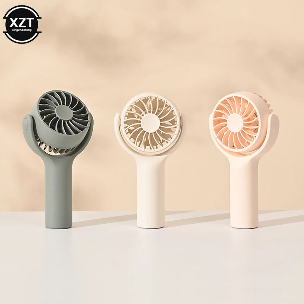 Ventilateur Portable Rotatif Mini Ventilateur Électrique Portable Ventilateur de Refroidissement USB Rechargeable pour Voyage Extérieur Cadeaux pour Femmes