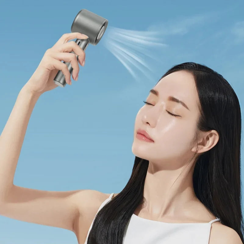 Ventilateur portable Xiaomi Ultra, contrôle de la vitesse du vent sur 100 niveaux, mini ventilateur turbo alimenté par USB, durable à grande vitesse pour une utilisation en extérieur