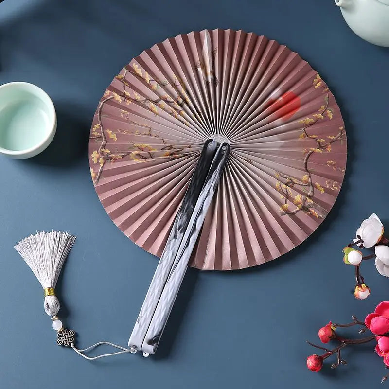 Folding Hand Fan Vintage Fans Chinese Hand Fans Women Dance Fan Cosplay Wedding Party Props Decor Gift Fan Portable