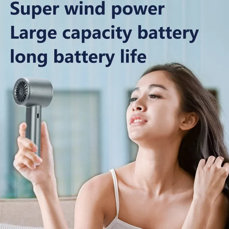 Ventilateur portable Xiaomi Ultra, contrôle de la vitesse du vent sur 100 niveaux, mini ventilateur turbo alimenté par USB, durable à grande vitesse pour une utilisation en extérieur