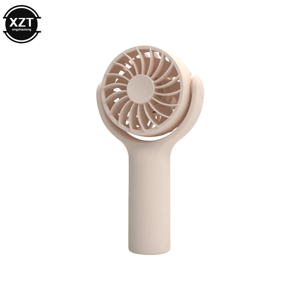 Ventilateur Portable Rotatif Mini Ventilateur Électrique Portable Ventilateur de Refroidissement USB Rechargeable pour Voyage Extérieur Cadeaux pour Femmes
