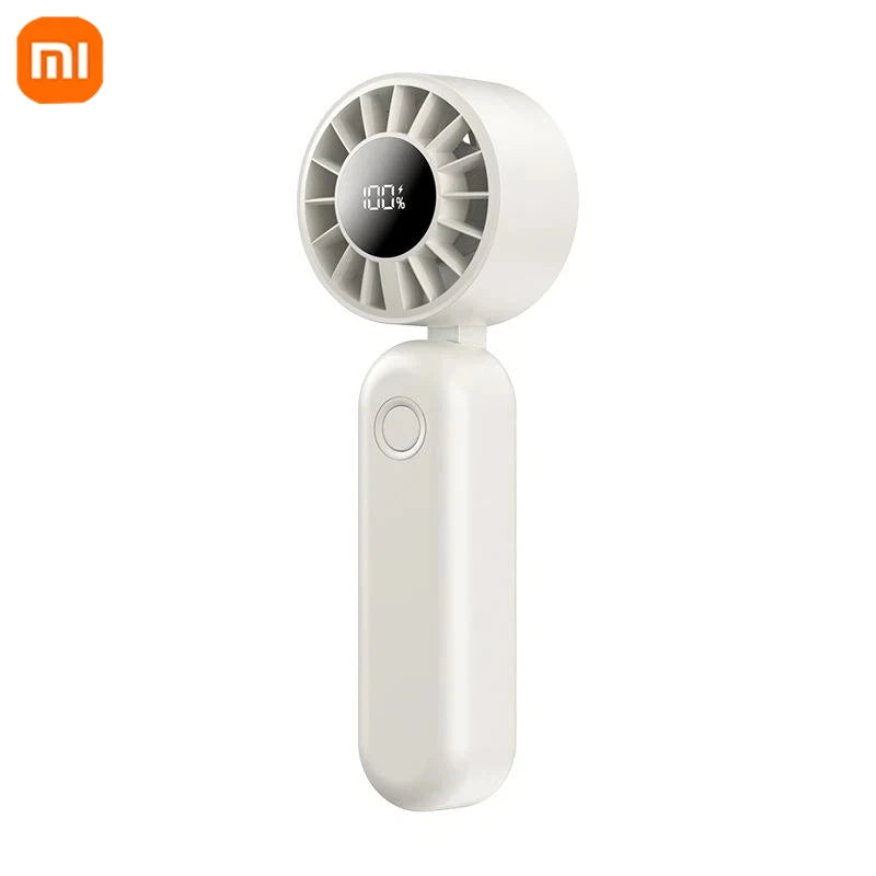 Xiaomi Mini Handheld Fan 120 Speed Portable Bladeless Desktop Fans Rechargeable Instant Cooling With Ice Mode For Men Women New