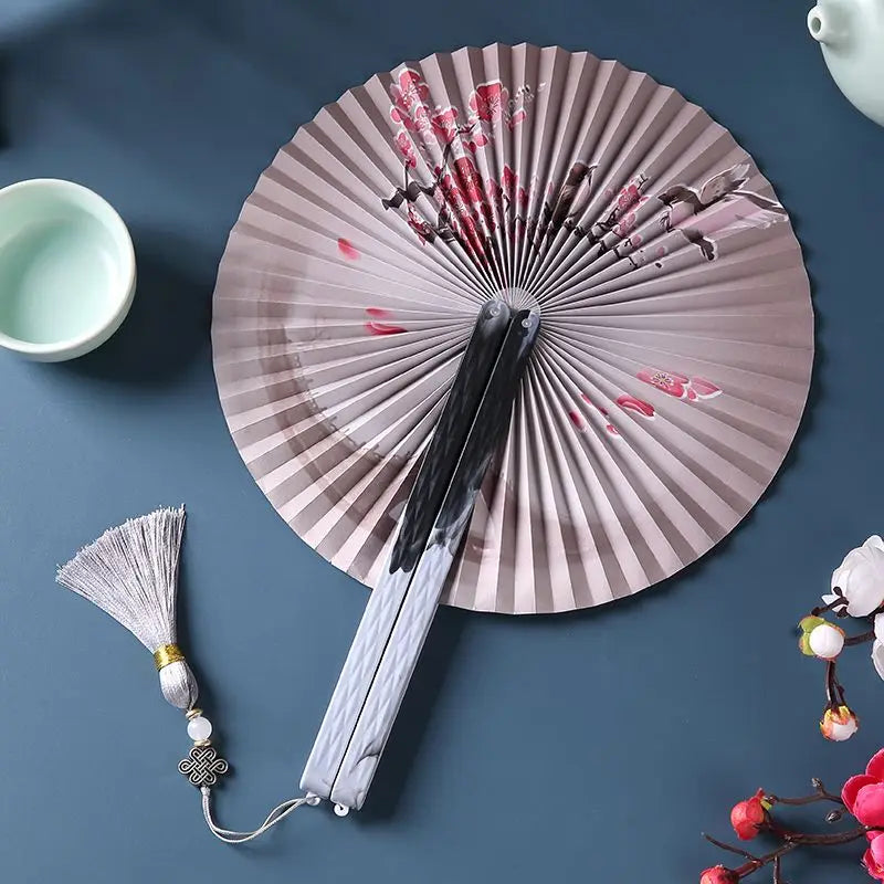 Folding Hand Fan Vintage Fans Chinese Hand Fans Women Dance Fan Cosplay Wedding Party Props Decor Gift Fan Portable
