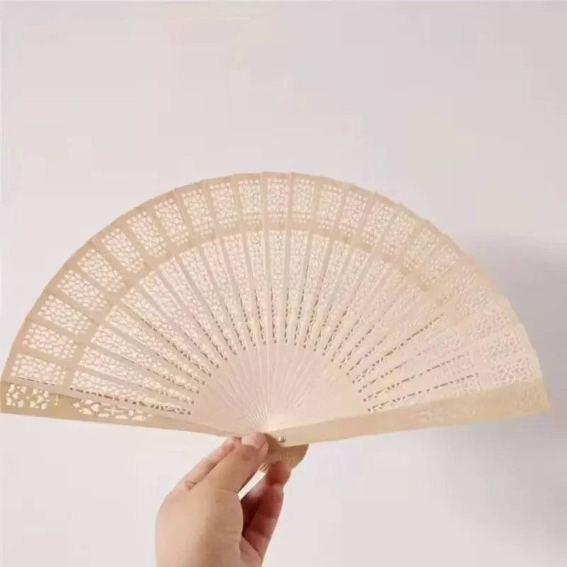 Custom Wedding Fans-Hand Fan For Bridal Shower Beach And Summer Wedding Favors-Personalized Rustic And Elegant Wooden Fan