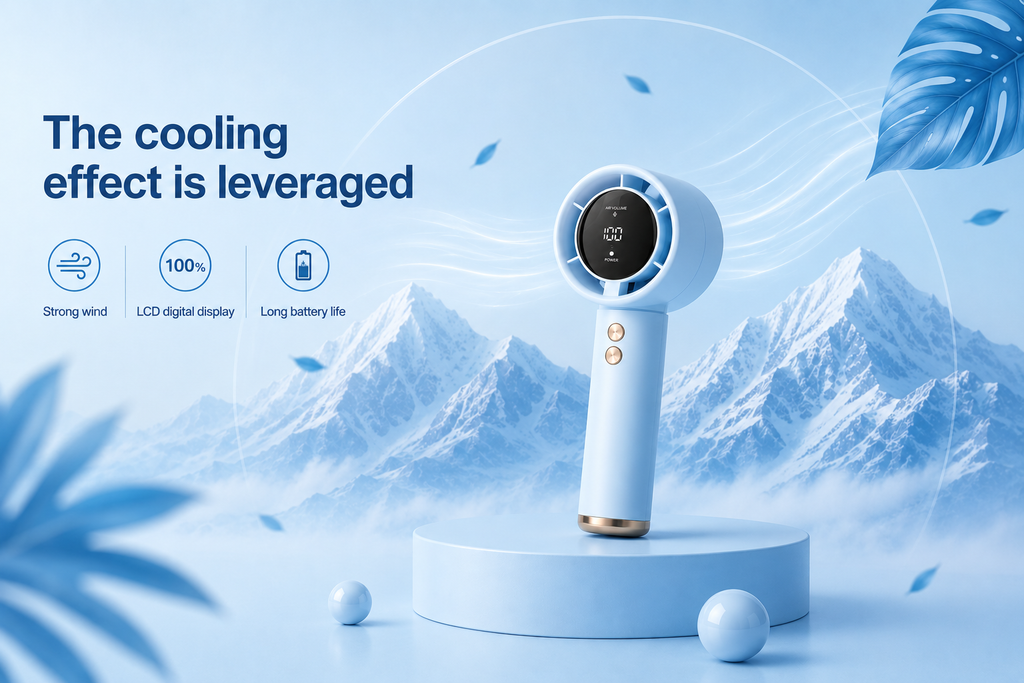 Ventilateur portable Xiaomi Ultra, contrôle de la vitesse du vent sur 100 niveaux, mini ventilateur turbo alimenté par USB, durable à grande vitesse pour une utilisation en extérieur